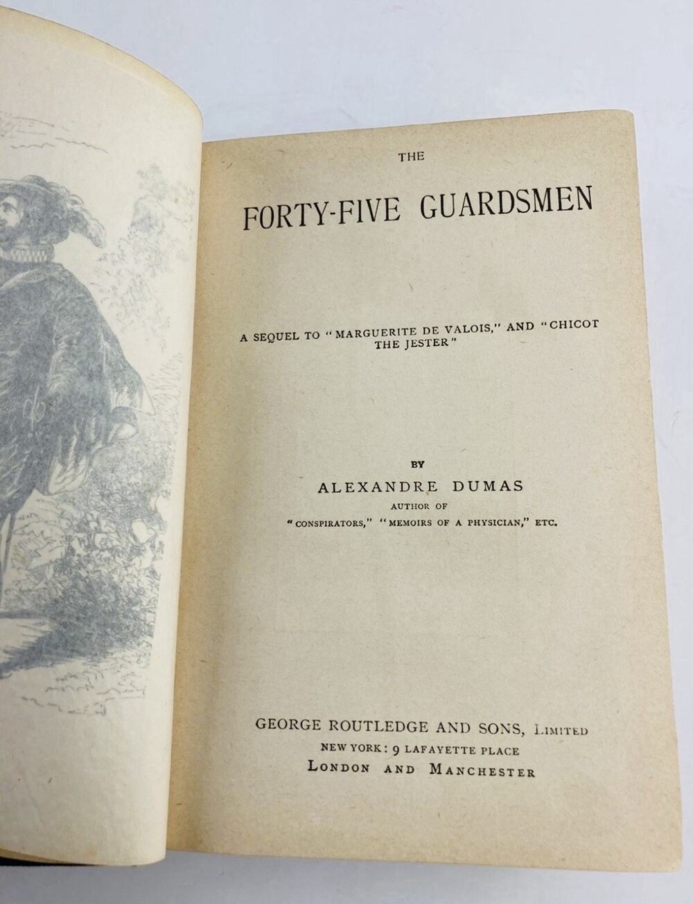 The Forty-Five Guardsmen by Alexandre Dumas Classic Literature Novel Vintage Boo